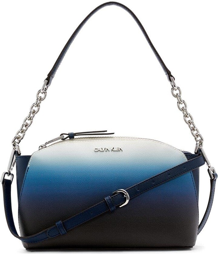 blue calvin klein purse