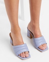 Thumbnail for your product : Pimkie quilted mules in light blue