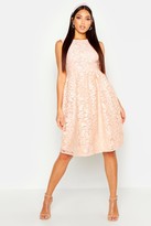 Thumbnail for your product : boohoo Boutique Embroidered Skater Bridesmaid Dress
