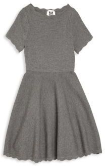 Milly Minis Girl's Scalloped Fit-&-Flare Dress