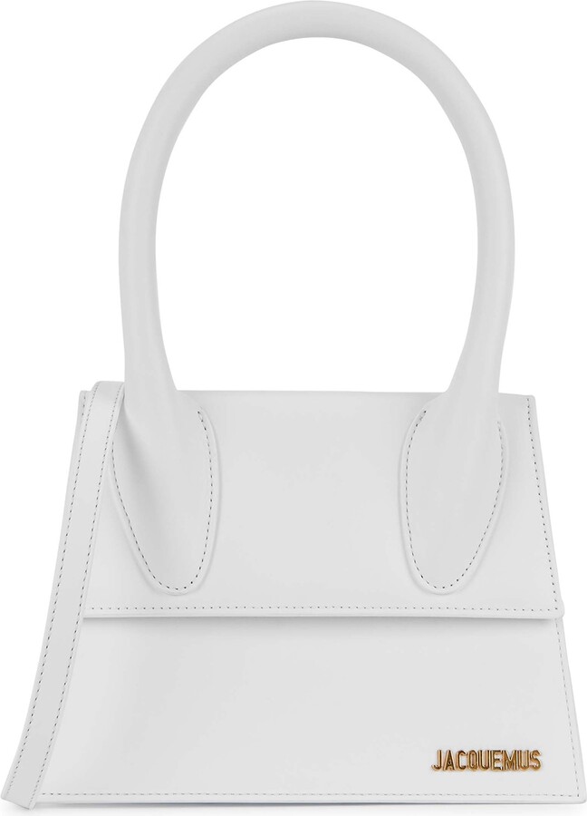 Jacquemus Le Grande Chiquito White Leather Top Handle Bag ShopStyle
