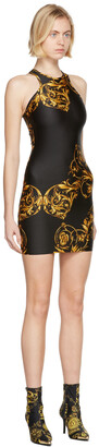Versace Jeans Couture Black Regalia Baroque Short Dress