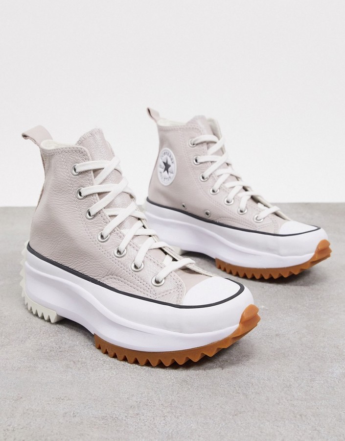 Silver Leather Converse | Shop the 