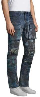 PRPS Demon Distressed Moto boot Fit Jeans