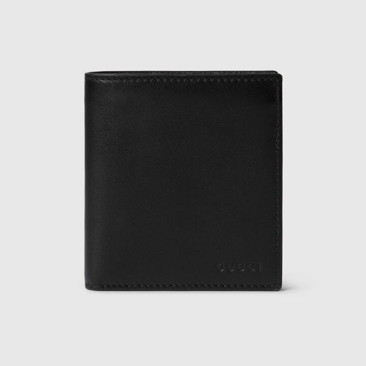 GG Emblem bi-fold wallet with GG fabric