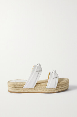 espadrille platform sandals white