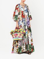 Thumbnail for your product : Dolce & Gabbana Long Patchwork-Print Dress