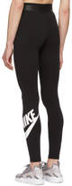 Thumbnail for your product : Nike Black High-Waist Logo Leggings