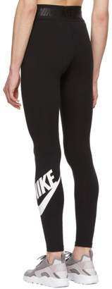 Nike Black High-Waist Logo Leggings