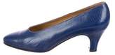 Thumbnail for your product : Hermes Lizard Pointed-Toe Pumps