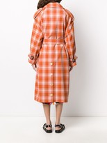 Thumbnail for your product : Marni Boxy Fit Checked Trench Coat