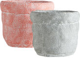 Thumbnail for your product : CB2 Krinkled Small Silver Grey Vase