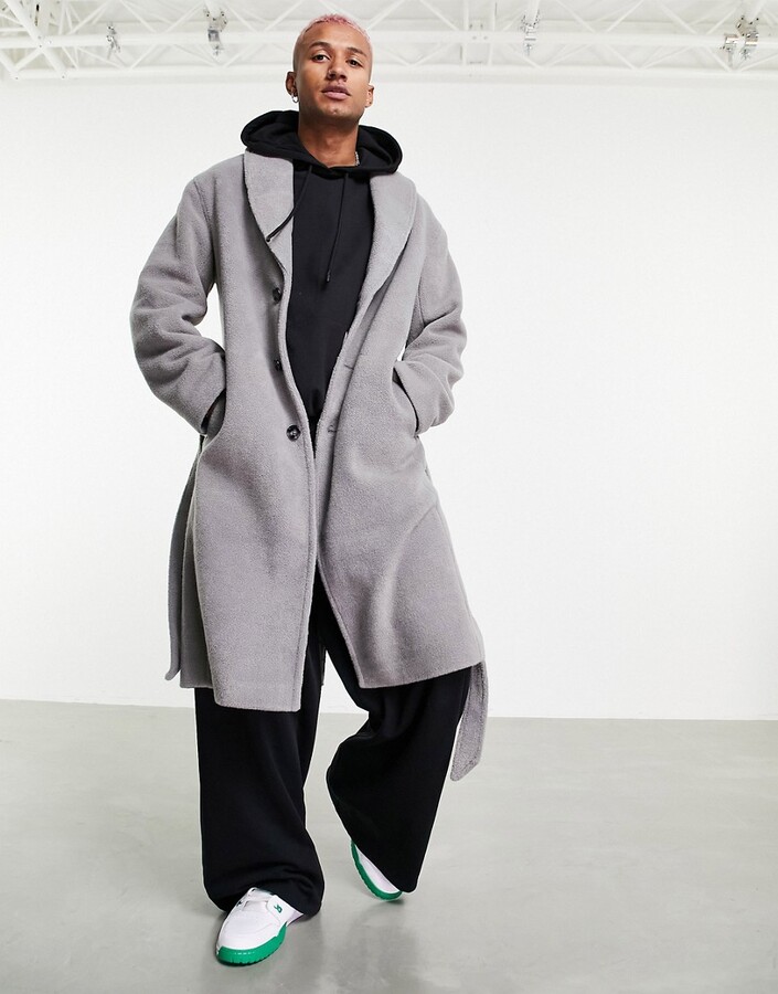 oversized wool coat men