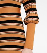Thumbnail for your product : Chloé Striped wool-blend shirt dress