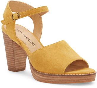 lucky brand yellow sandals
