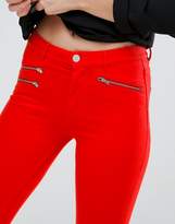 Thumbnail for your product : French Connection Skinny Zipped Red Jeans
