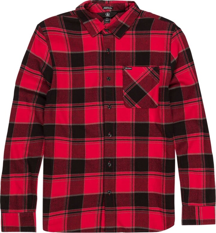 Red And Black Plaid Flannel Shirt | ShopStyle