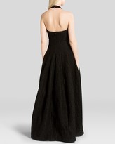 Thumbnail for your product : Halston Gown - Jacquard Tulip Skirt Halter
