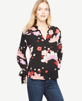 Thumbnail for your product : Ann Taylor Floral Bow Cuff Blouse