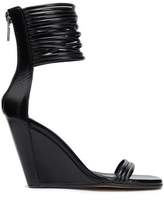 Thumbnail for your product : Rick Owens Leather Wedge Sandals