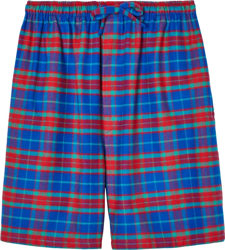 British Boxers Men's Electric Cobalt Brushed Cotton Sleep Shorts