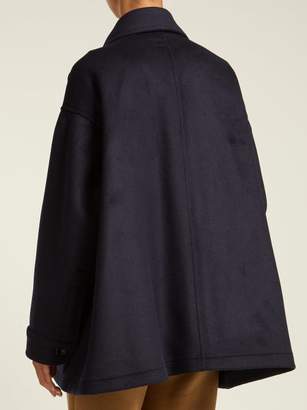 Katharine Hamnett Oversized Wool Jacket - Womens - Navy