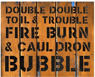 Pottery Barn Double Double Toil & Trouble - Wood