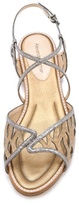 Thumbnail for your product : Alexandre Birman Watersnake Flat Sandals