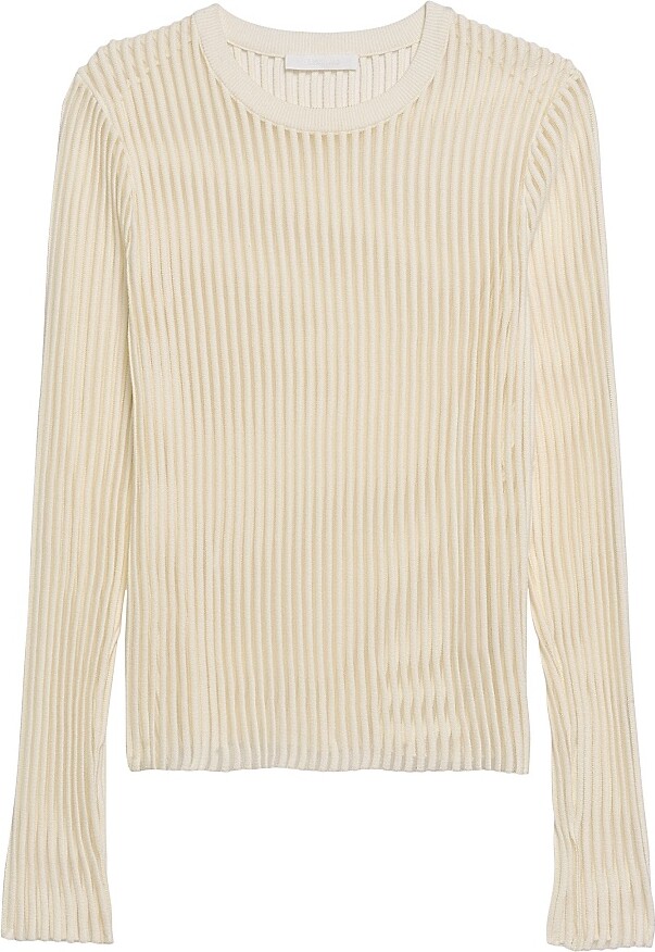 Helmut Lang Women's Stripe Crewneck Top - Black - Size XXS