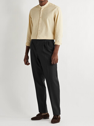 Caruso Tapered Pleated Wool Trousers