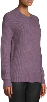 H Halston Raglan-Sleeve Textured Sweater