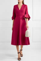 Thumbnail for your product : Roksanda Linaria Crepe Midi Dress - Red