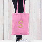 Thumbnail for your product : Hurley Sarah Personalised Glitter Initial Tote Bag