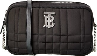 BURBERRY Nylon Logo Tote Bag Black 1215982