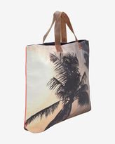 Thumbnail for your product : Dezso Palm Tree Print Canvas Tote