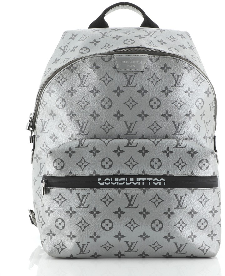 louis vuitton silver backpack
