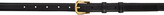 Thumbnail for your product : Recto Black & Gold Leather Belt