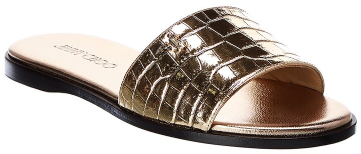 Jimmy Choo Metallic Leather Women's Sandals | Shop the world's 