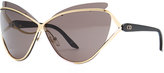 Thumbnail for your product : Christian Dior Audacieuse Cat-Eye Sunglasses, Golden