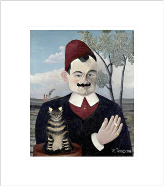 Red Barrel Studio Portrait of Monsieur X (Pierre Loti) by Henri Rousseau -Framed Giclee Print