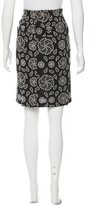 Thumbnail for your product : Ann Demeulemeester Embroidered Knee-Length Skirt w/ Tags