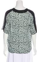 Thumbnail for your product : A.L.C. Silk Patterned Blouse w/ Tags