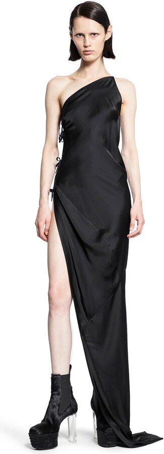 Rick Owens Taco Gown in Silk Charmeuse
