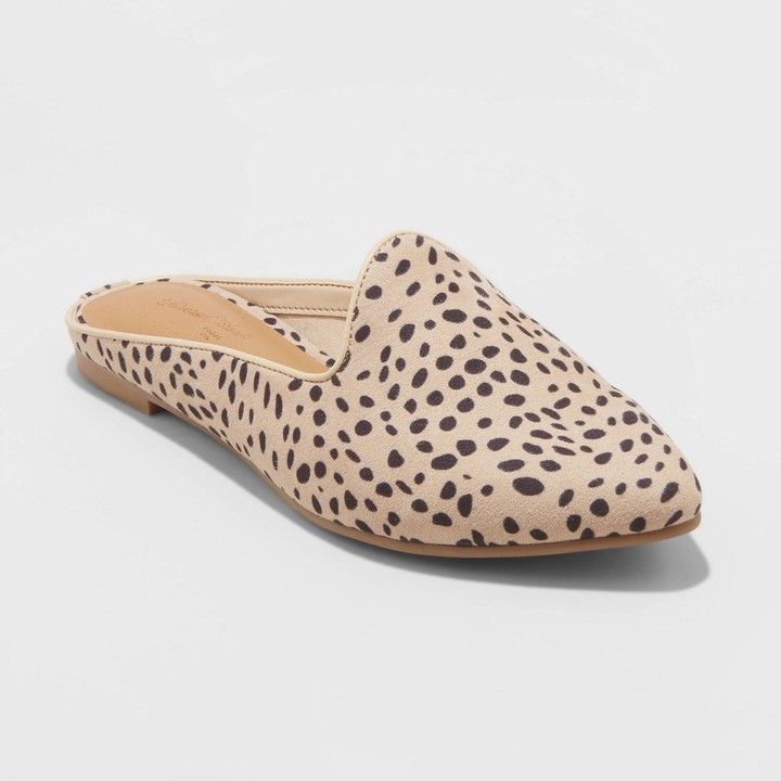 womens leopard mules