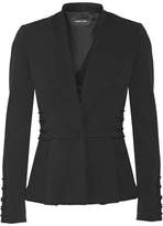 Thumbnail for your product : Cushnie Lace-Up Stretch-Twill Peplum Blazer