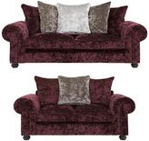 Thumbnail for your product : Laurence Llewellyn Bowen Scarpa 3-Seater plus 2-Seater Fabric Sofa Set (Buy and SAVE!)