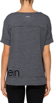 Thumbnail for your product : Calvin Klein Short Sleeve Logo Tee with Velvet Flocking