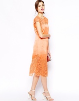Thumbnail for your product : ASOS Lace Insert Sheath Dress