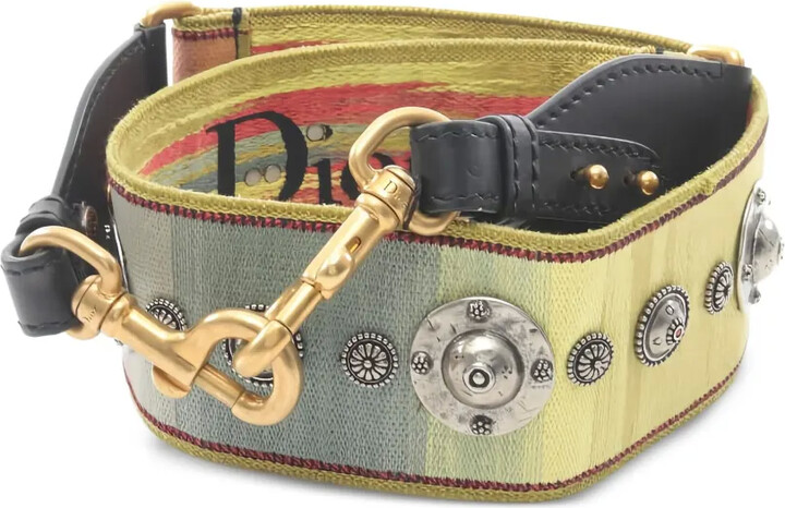 Christian Dior Pre-Owned Medallion embroidered shoulder strap