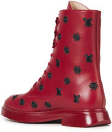 Thumbnail for your product : Stuart Weitzman Mckenzee Embroidered Leather Combat Boots